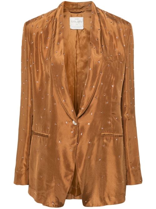 Bronze-tone silk jacket Forte forte | 12375bisBRONZE